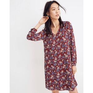 Madewell Button-Back Dress in Antique Flora